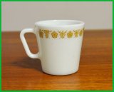 アンティーク【PYREX】【オールドパイレックス】【バタフライゴールド】★【マグカップ】
