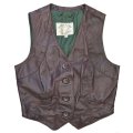 【ビンテージ】【80's】 【JEKYLL'S HIDE IS LEATHER】【バッファローレザー】 【レディースベスト】【サイズ１１】 