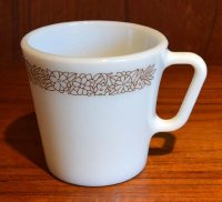 ビンテージ【PYREX】【オールドパイレックス】【ウッドランド】★【マグカップ】 