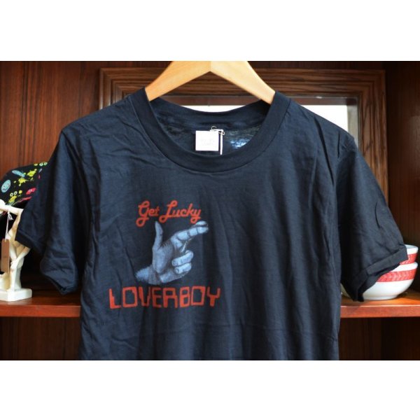 画像2: 80's【ビンテージ】USA製【デッドストック】ロックＴシャツ バンドＴシャツ【loverboy】ラバーボーイ 【GET LUCKY】ツアーＴシャツ【サイズＬ】 