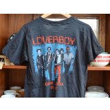 80's【ビンテージ】USA製【デッドストック】ロックＴシャツ バンドＴシャツ【loverboy】ラバーボーイ 【GET LUCKY】ツアーＴシャツ【サイズＬ】 