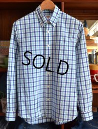 【ブルックスブラザーズ】【青×水色】【ボタンダウンシャツ】【サイズＸＳ】 