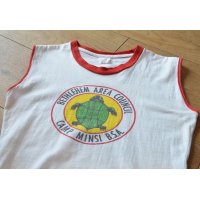 60's【ビンテージ】【ボーイスカウト】ノースリーブ Tシャツ レディースＭ程度 