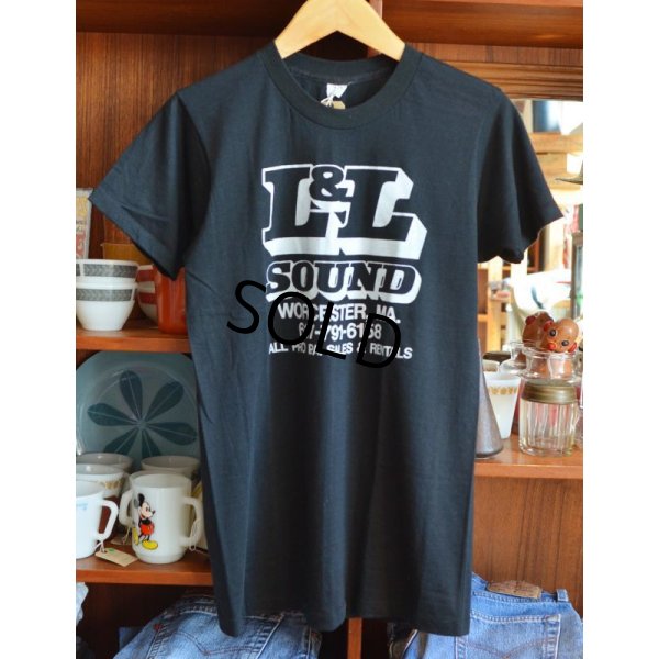 画像2: 80's【ビンテージ】【L&L Sound】黒　Tシャツ サイズＭ 