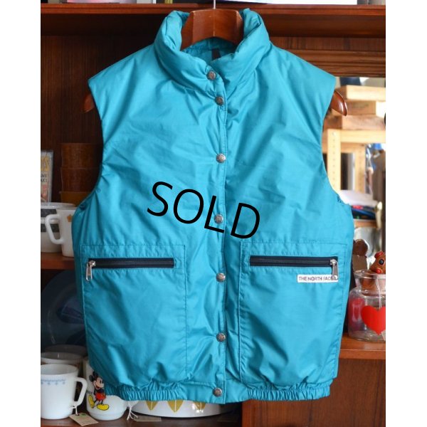 画像1: ビンテージ USA製【ノースフェイス】【茶タグ】ダウンベスト【the north face】レディース古着【Ｗ-Ｍ】 