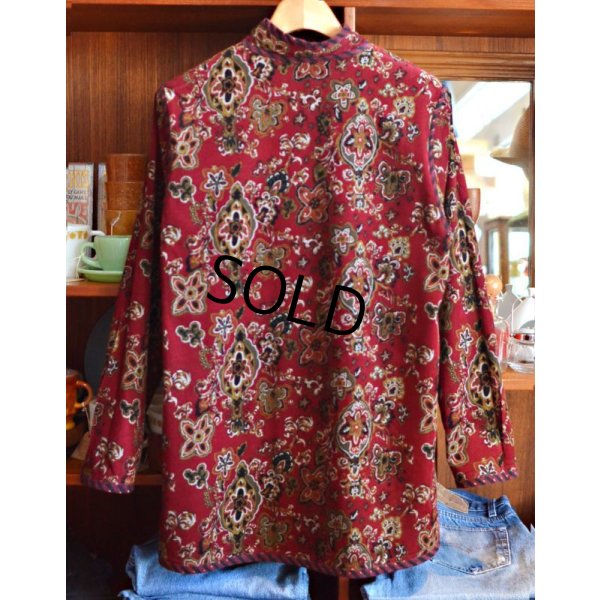 画像5: 【ビンテージ】【koos of course】【リバーシブル】【スタンドカラー】【コーデュロイジャケット】【バーガンディ】【ワインレッド】【サイズＭ】 