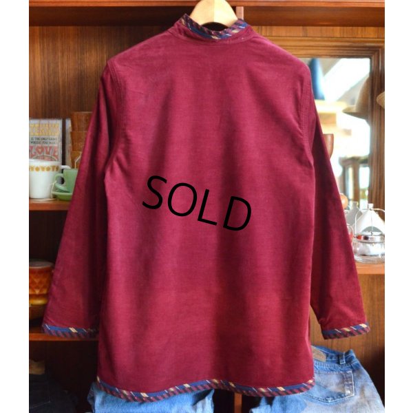 画像3: 【ビンテージ】【koos of course】【リバーシブル】【スタンドカラー】【コーデュロイジャケット】【バーガンディ】【ワインレッド】【サイズＭ】 