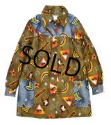 70's ビンテージ【デッドストック】【ARMY】レディース【シャツジャケット】【レディース古着】【サイズＭ】 