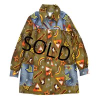 70's ビンテージ【デッドストック】【ARMY】レディース【シャツジャケット】【レディース古着】【サイズＭ】 