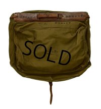 40's【ビンテージ】WW2【米軍実物】【U.S.ARMY】【キャンバスｘレザー】【ガーメントバッグ】【ガーメントケース】 