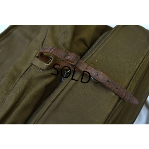 画像8: 40's【ビンテージ】WW2【米軍実物】【U.S.ARMY】【キャンバスxレザー】【ガーメントバッグ】【ガーメントケース】