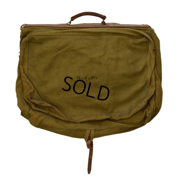 画像3: 40's【ビンテージ】WW2【米軍実物】【U.S.ARMY】【キャンバスxレザー】【ガーメントバッグ】【ガーメントケース】
