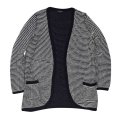 【LAND'S END】【ランズエンド】【黒ｘ白】【ニットカーディガン】サイズＳ【レディース古着】 