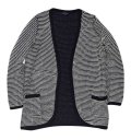 【LAND'S END】【ランズエンド】【黒ｘ白】【ニットカーディガン】サイズＳ【レディース古着】 