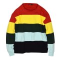 【NASTY GAL】カラフルボーダー【スウェット】レディース古着【レディースＬ程度】 