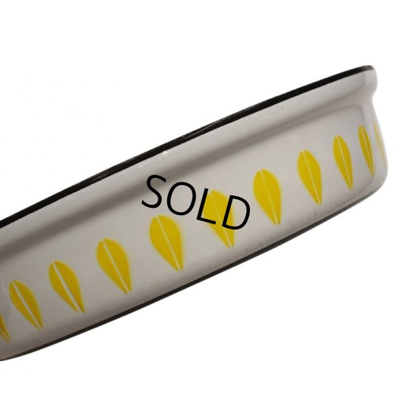 画像5: 【北欧】★【キャサリンホルム】★【白×イエロー】【ロータス柄】【蓋付きフライパン】【27cm】