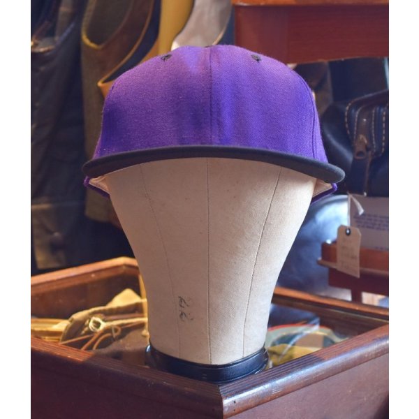 画像6: 80's 【ビンテージ】デッドストック【Delong】デロング【ＵＳＡ製】黒×紫【ベースボールキャップ】【7 1/4】 