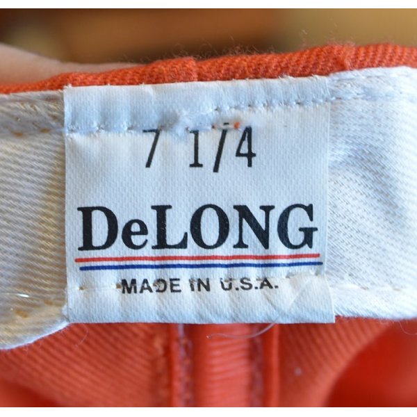 画像2: 80's 【ビンテージ】デッドストック【Delong】デロング【ＵＳＡ製】オレンジ【ベースボールキャップ】【7 1/4】 