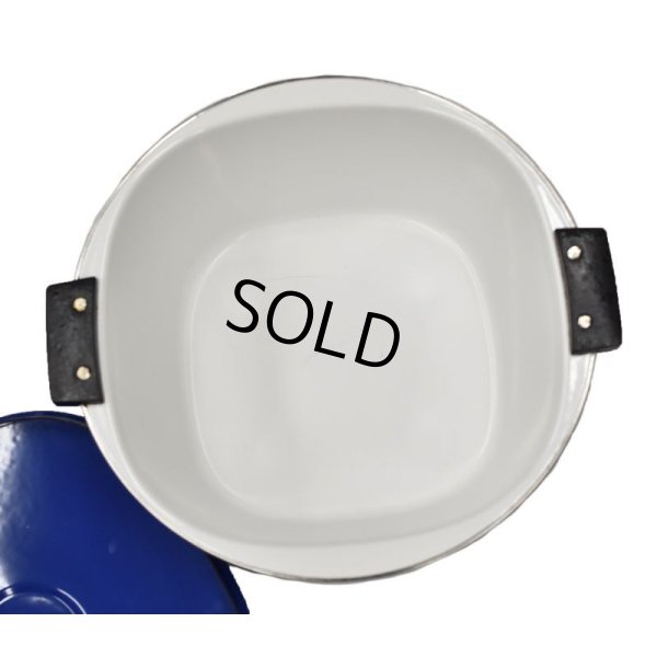 画像5: レア‼【北欧】【キャサリンホルム】【ブルー】スクエア【ダッチオーブン】ホーロー【両手鍋】【29cm】