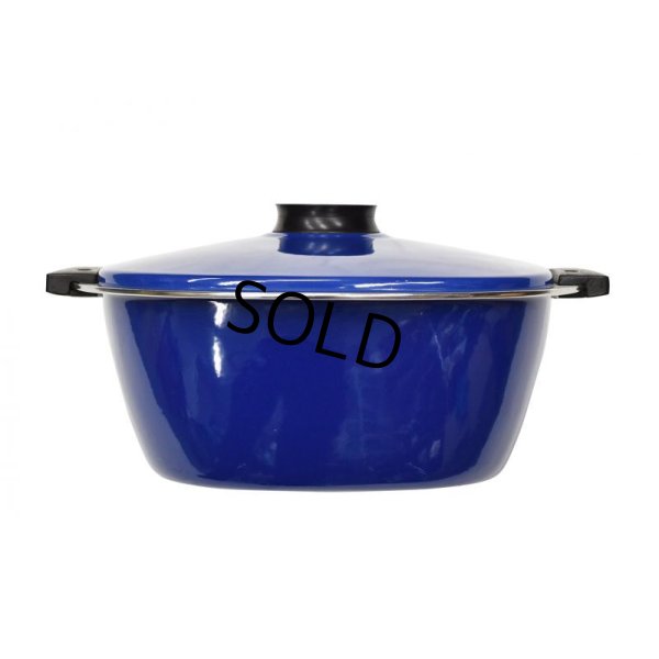 画像7: レア‼【北欧】【キャサリンホルム】【ブルー】スクエア【ダッチオーブン】ホーロー【両手鍋】【29cm】