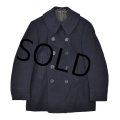 40's【ビンテージ】 【米軍実物】 ステンシル入り【U.S.NAVY】１０ボタン【Ｐコート】 