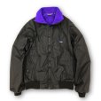 画像1: USA製【パタゴニア】patagonia 裏フリース【黒ｘ青】【シェルドシンチラジャケット 】【サイズＭ】<br> (1)