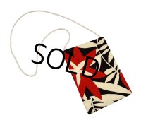 USA製【ビンテージ】【白×黒×赤】 小型【ショルダーポーチ】 