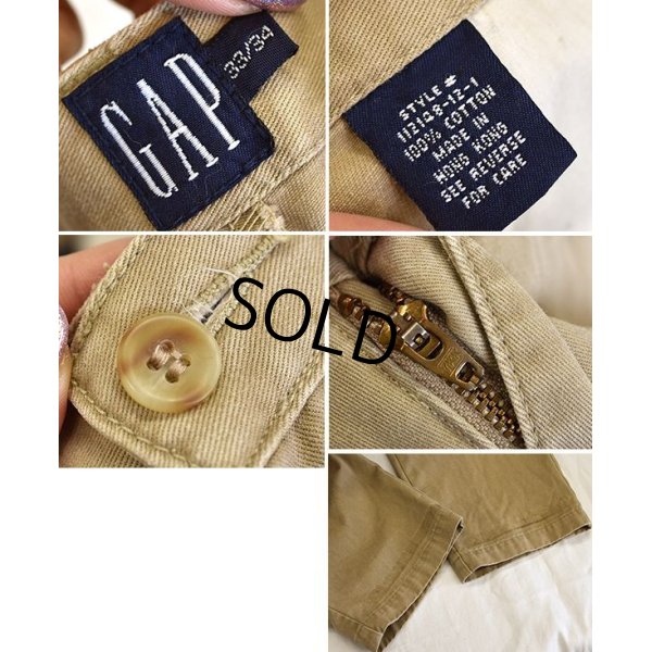 画像2: 【ビンテージ】【オールドギャップ】【GAP】【ベージュ】【コットンパンツ】【33×34】 