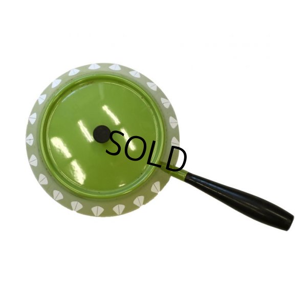画像3: 【北欧】【ノルウェー】【キャサリンホルム】【グリーン】【ロータス柄】【ホーロー】【フォンデュパン 】 