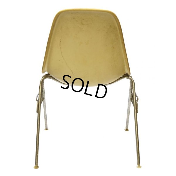 画像5: 【アンティーク】ビンテージ【イームズ】【ハーマンミラー】スタッキングベース【ナウガレザー】【サイドシェルチェア】【オレンジ】  