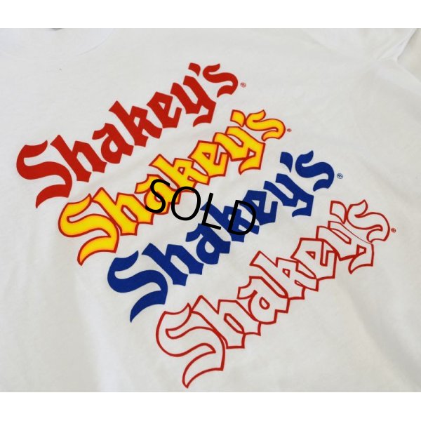 画像2: 【デッドストック】【90's】【ビンテージ】Shakey's【シェーキーズ】【白】【Ｔシャツ】【サイズＬ】 