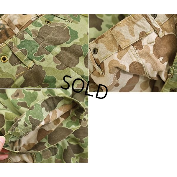画像5: 40's【ビンテージ】【米軍実物】【USMC】【P-1944】【1st type】【ダックハンターカモパンツ】【フロッグスキン】【HBTパンツ】【W30程度】