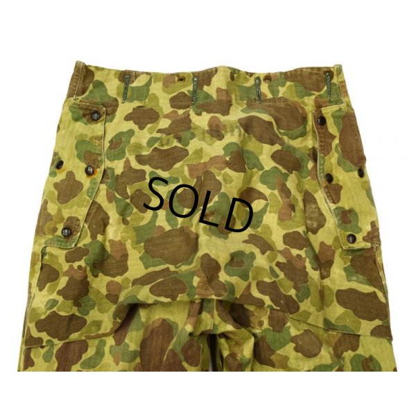 画像5: 40's【ビンテージ】【米軍実物】【USMC】【P-1944】【2nd type】【ダックハンターカモパンツ】【フロッグスキン】【HBTパンツ】【W32】