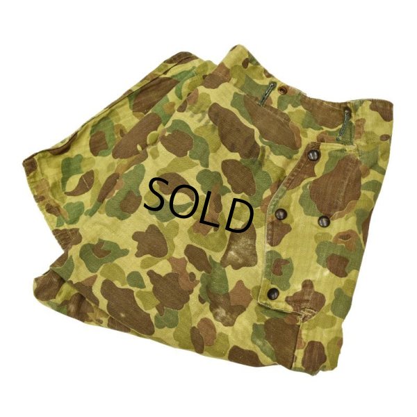 画像6: 40's【ビンテージ】【米軍実物】【USMC】【P-1944】【2nd type】【ダックハンターカモパンツ】【フロッグスキン】【HBTパンツ】【W32】