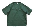 【デッドストック】USA製【緑】【メディカルユニフォーム】【ワークシャツ】ナースシャツ【半袖シャツ】【サイズＭ】  