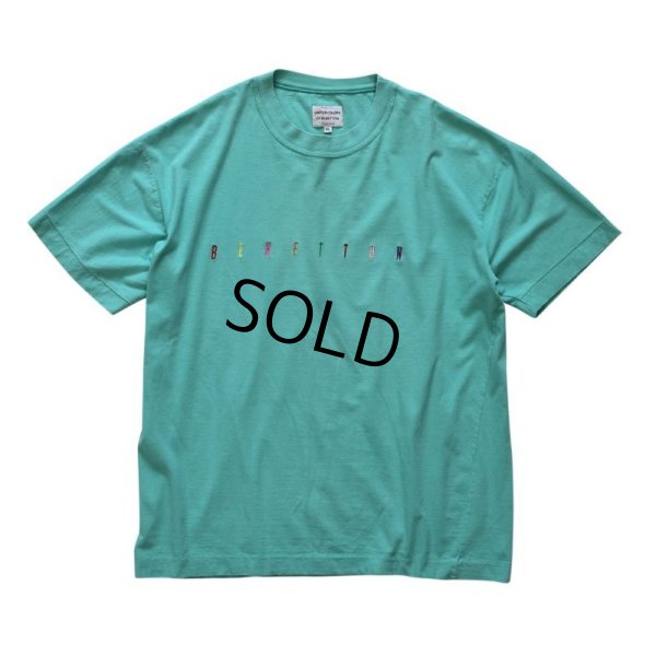 画像1: 90's【ビンテージ】USA製【BENETTON】【ミントグリーン・水色】Ｔシャツ【サイズＸＬ】レディース古着 