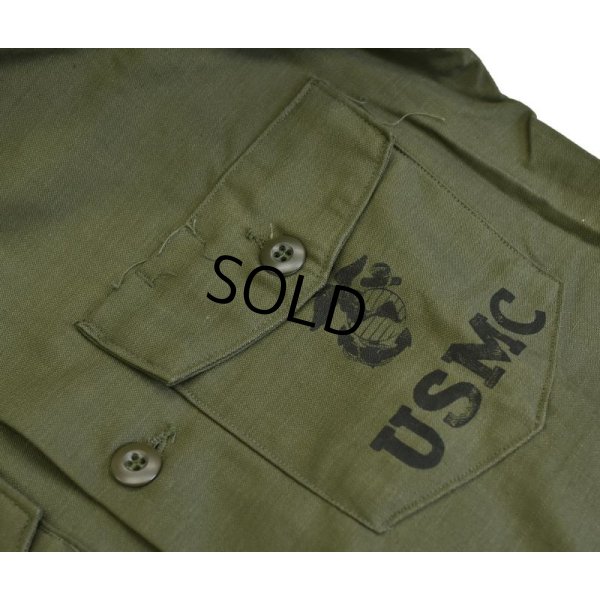 画像6: ほぼ未使用!!【70's】【米軍実物】【ビンテージ】【USMC】【OG107】【ユーティリティシャツ】【14 1/2-33】
