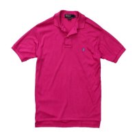 【ラルフローレン】 【POLO ralph lauren】【ピンク】【無地】【ポロシャツ】 【サイズＭ】  