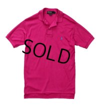 【ラルフローレン】 【POLO ralph lauren】【ピンク】【無地】【ポロシャツ】 【サイズＭ】  