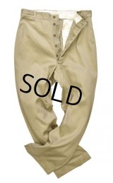 【50's】【ビンテージ】U.S.ARMY【米軍実物】【45カーキ】【チノパンツ】【チノパン】【W36】 