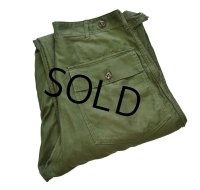 50's■【米軍実物】U.S.ARMY【初期】サイドアジャスター付き【ベイカーパンツ】【ユーティリティパンツ】【OG107】【ビンテージ】【サイズＭ】 