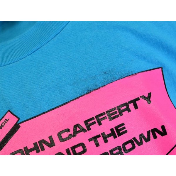 画像6: ビンテージ【スクリーンスターズ】【水色】【JOHN CAFERTY AND THE BEAVER BROWN BAND】【Tシャツ】【サイズL】