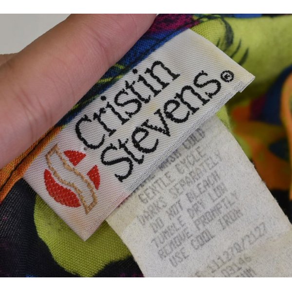 画像2: 【CRISTIN STEVENS】【ポケット付き】【花柄】【カットソー】【レディース古着】【サイズＭ】 