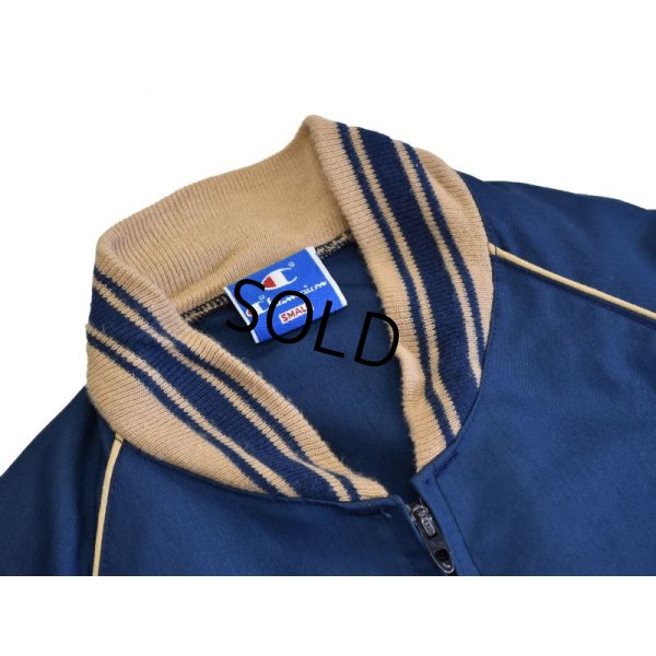 画像7: 90's【ビンテージ】USA製 チャンピオン【BELMONT HILL】【紺×ベージュ】【ジップアップブルゾン】【サイズＳ】