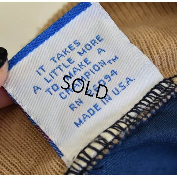 画像4: 90's【ビンテージ】USA製 チャンピオン【BELMONT HILL】【紺×ベージュ】【ジップアップブルゾン】【サイズＳ】