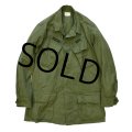 60's【ビンテージ】【米軍実物】【ノンリップ】【ジャングルファティーグシャツ】【ファティーグジャケット】【S-R】 