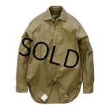 60's 【ビンテージ】【フランス軍】【フレンチアーミー】【カーキシャツ】 