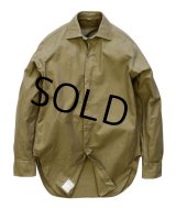 60's 【ビンテージ】【フランス軍】【フレンチアーミー】【カーキシャツ】 