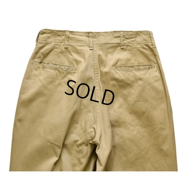 画像5: 【40's】【ビンテージ】U.S.ARMY 米軍実物【43カーキ】【チノパンツ】【チノパン】【W31】