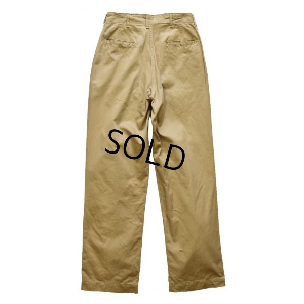 画像4: 【40's】【ビンテージ】U.S.ARMY 米軍実物【43カーキ】【チノパンツ】【チノパン】【W31】